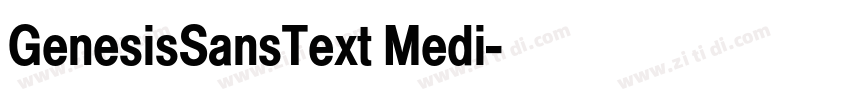 GenesisSansText Medi字体转换